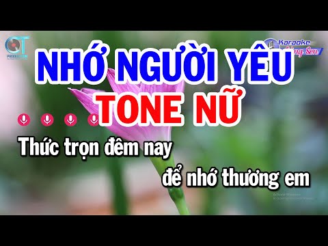 Karaoke Nhớ Người Yêu Tone Nữ ( F#m ) Nhạc Sống Mới Nhất | Karaoke Đồng Sen
