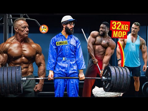 ELITE Powerlifter ANATOLY Use 32kg Mop | Pretended to be a CLEANER in a GYM #35