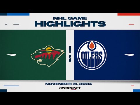 NHL Highlights | Wild vs. Oilers - November 21, 2024