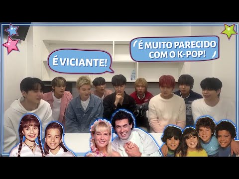GRUPO DE KPOP REAGE A MÚSICAS INFANTIS BRASILEIRAS (COM 3WAY)