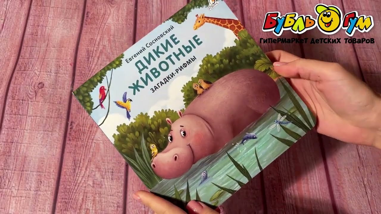 Книга Робинс Дикие животные загадки-рифмы Сосновский Е.  - видео Книга Робинс Дикие животные загадки-рифмы Сосновский Е.  - видео