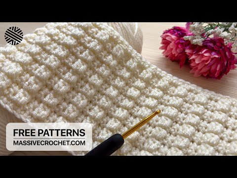 VERY EASY Crochet Pattern for Beginners! 😍 Crochet Stitch for Baby Blanket, Bag & Scarf