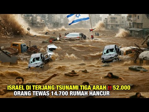 DALAM SATU MALAM: ISRAEL TENGGELAM‼️ RUDAL IRAN HANCURKAN 3 BENDUNGAN, 52.000 ORANG TEWAS