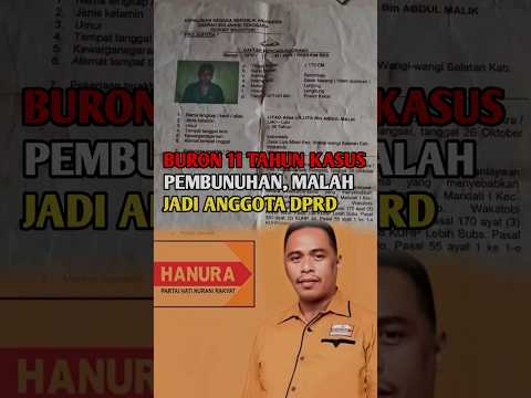 Polisi Berulah Lagi : Buron Kasus Pembunuhan Malah Jadi Anggota DPRD#shorts