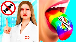 Cómo Colar Comida Al Hospital | Desafíos de Comida Divertida por PaRaRa Challenge