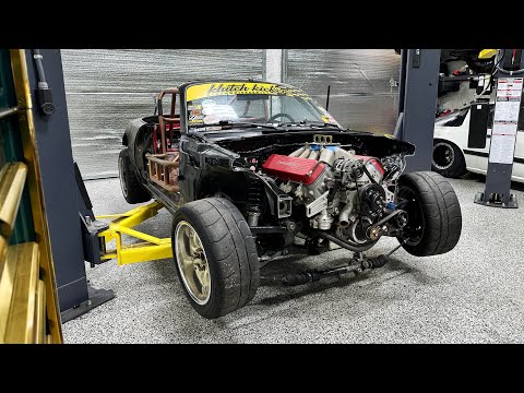 NASCAR swapped Miata build begins. by cutting it all apart