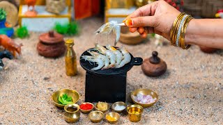 Miniature Chemmeen Tawa Masala | Kerala Style Prawn Tawa Roast | Miniature Cooking Show