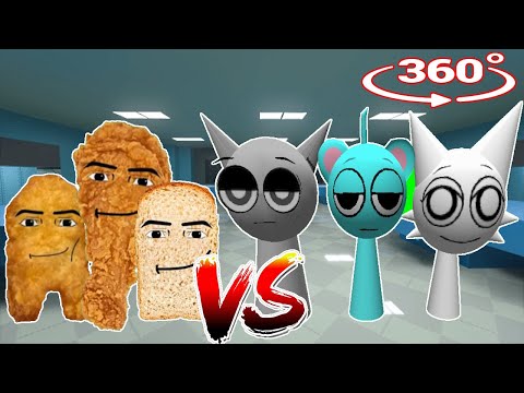 360° VR. INCREDIBOX SPRUNKI vs Gedagedigedago in Minecraft!