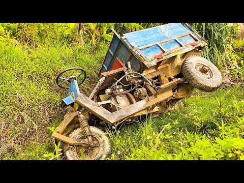 Project To Restoration a Long Abandoned Antique Dump Truck // Restore Diesel Engine