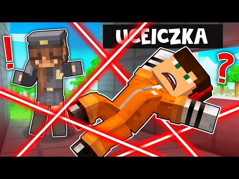 NAJTRUDNIEJSZA UCIECZKA Z WIĘZIENIA MIĘDZY LASERAMI W MINECRAFT?! GPLAY & LUMI