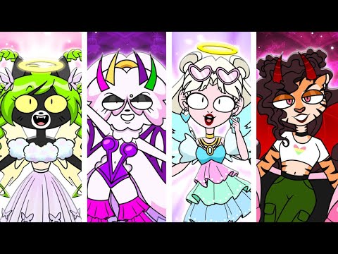 Rocky Rakoon's Battle of the Angel VS Devils ⁄⁄ Funny Animation Meme #tiktok #viral #fyp #trending