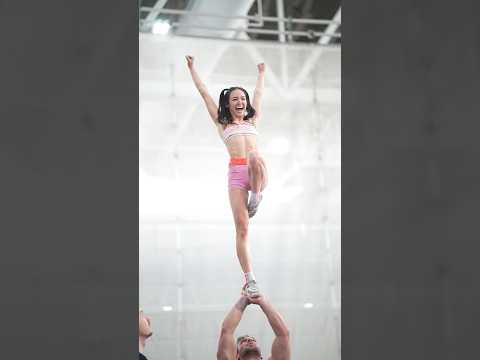 Cheerleading like you’ve never seen before😱#slowmo #short #cheer