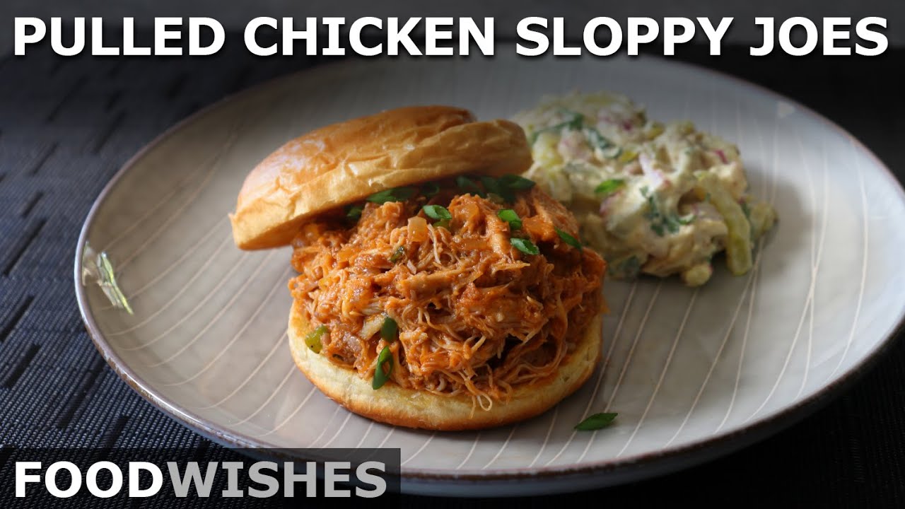 Pulled Chicken Sloppy Joes (Sloppy Chickens)