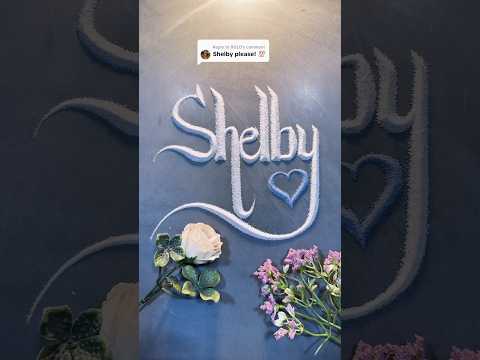 Shelby name Request Done 🌹💐❤ ।  #sandart #art #artist #beautiful #drawing #shorts