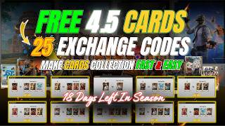 25 FREE CARDS in PUBG MOBILE 4.5 🔥 ALL TYPES + MAX GOLDEN CARDS! GET THEM FAST! #pubgmobile #cards