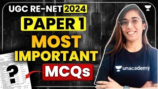 UGC Re-NET 2024 Paper 1 | UGC NET Paper 1 Most Important MCQs for Re Exam | Kajol Rupchandani