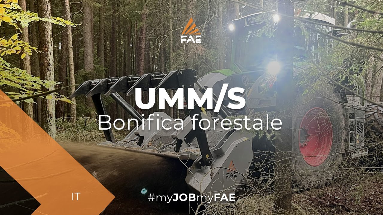 Video - FAE UMM/S - La trincia forestale FAE UMM/S al lavoro con un trattore Fendt in Germania