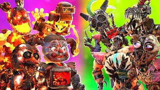 [SFM FNaF] Security Breach Ruin vs Heatwave Animatronics