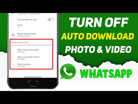 How to turn Off Auto Download in WhatsApp ||Whatsapp me automatic download kaise band kare