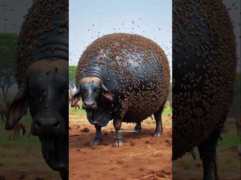 Bác sĩ đã khóc,khi giúp một con bò mang thai bị ong đốt 😱😭 #shortvideo #conbo #bacsi #conong #cuuvat