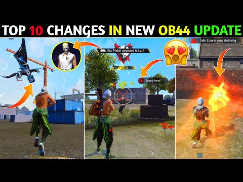 10 CHANGES IN NEW OB44 UPDATE | ADVANCE SERVER - GARENA FREE FIRE