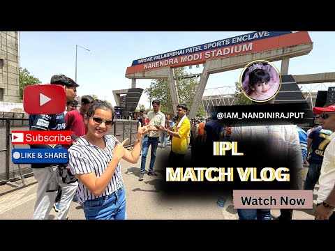 GT Vs DC Live Match Vlog 🏏❤️ #nandini091013 #ipl #youtube #vlog #video