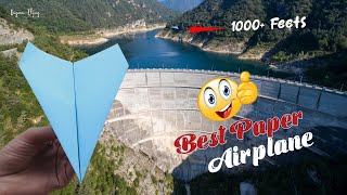 How to Make a Really Good Paper Airplane Easy | This Paper Plane will fly upto 1000 feets