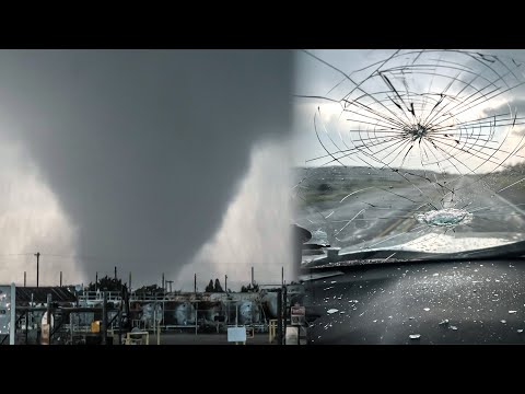 MASSIVE Texas Tornadoes Up Close