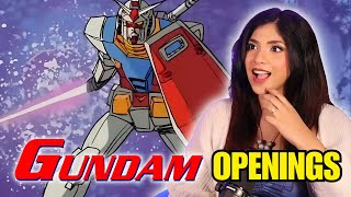 THIS IS AWESOME! 🤖| GUNDAM Openings BLIND REACTION (PART 1)