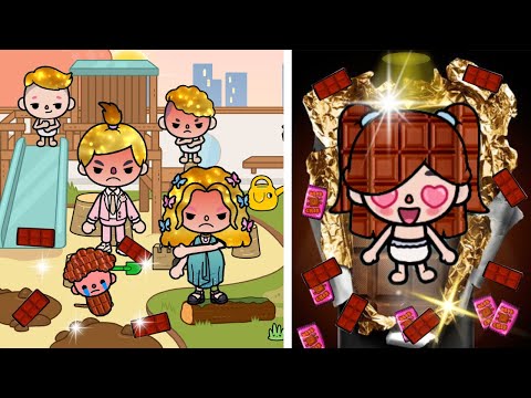 Golden Family Hates My Chocolate Hair So Much | Toca Sad Story | Toca Life World | Toca Boca