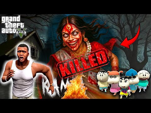 Franklin Saving Shinchan and His Friends From Kamla Indian horror in GTA 5 | GTAV Avengers