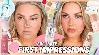 FULL FACE first impressions ⭐️ ft K-Beauty, Drugstore & High End