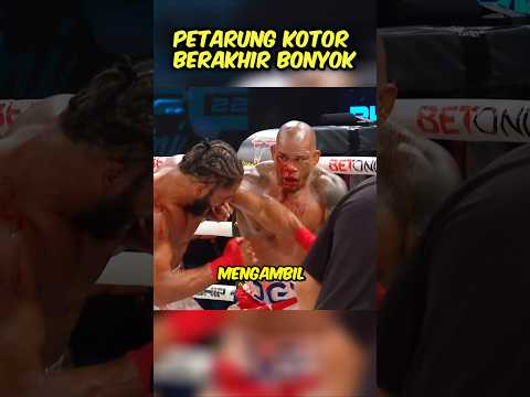 PETARUNG KOTOR BERAKHIR BABAK BELUR โผ๏ธ #shorts #boxing