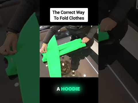The Correct Way To Fold Clothes #sciencefacts #shortvideo #shorts #lifehacks