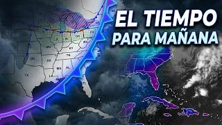FRENTE FRÍO TRANSITANDO AL SUR DE LA FLORIDA, ESTADO DEL TIEMPO PARA MAÑANA