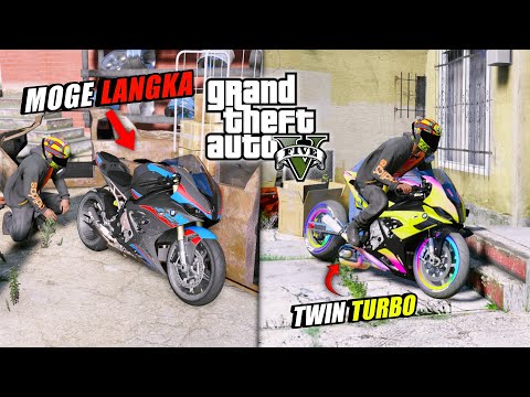 Aku Menemukan & Modif MOTOR RONGSOK JADI MOGE SPEK BALAP GTA 5 MOD