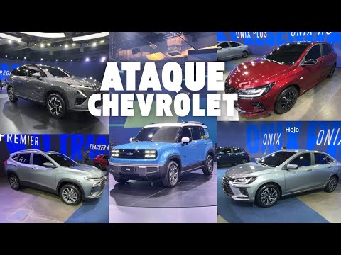 Chevrolet apresenta novos Onix, Onix Plus, Tracker, Spark e Captiva elétrica