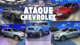 Chevrolet apresenta novos Onix, Onix Plus, Tracker, Spark e Captiva elétrica