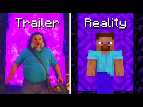 Minecraft Movie : Trailer vs Reality