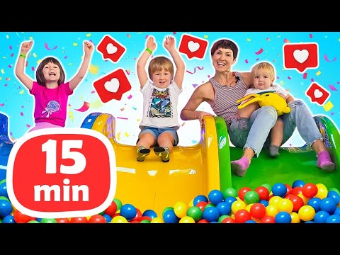 🐰💛 Una mamma per Lucky: andiamo a divertirci e a scoprire il parco giochi insieme ai bambini piccoli
