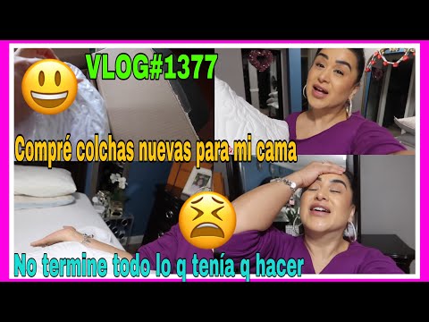 VLOG#1377COMPRE COLCHAS NUEVAS A MI CAMA😃LUNES DE LIMPIEZA Y TODO SE ME COMPLICÓ😓NO TERMINÉ😩