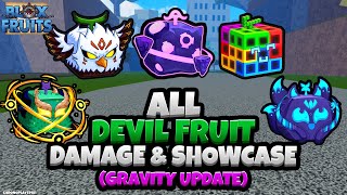 All Devil Fruit Damage and Showcase [600 Mastery] (Blox Fruits Gravity Update)