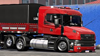 BORA TROCAR UMA IDEIA? - SCANIA 124G BICUDA - RONCO DIRETO - G29 - EURO TRUCK SIMULATOR 2 v1.57