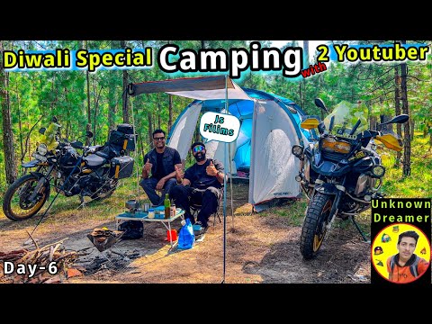 Diwali Group Camping & Cooking in Uttarakhand Forest | Camping in India | #ridingwithpeace