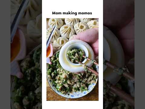 Mom Making Momos #momos