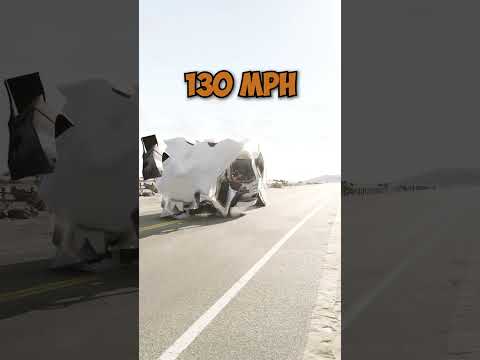 Bollard vs. 300MPH bus😳  #beamngdrive #shorts