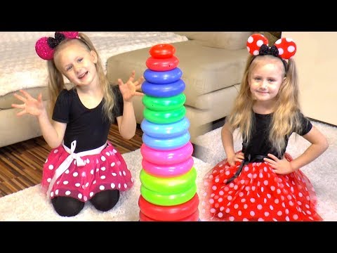 Learn Colors with Stacking Rings | Finger Family Songs for Children #1