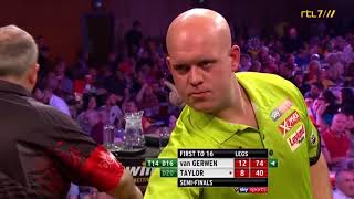 Interview with van Gerwen after beating Taylor (Grand Slam 2017) (subtitles)