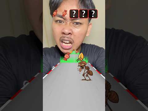 SEMUT AKU KOK KALAH #shorts #masukberanda #parentingibu #gamelucu #ridwantuwilll