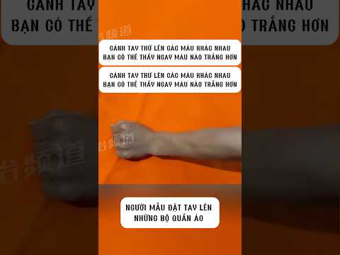 Màu nào trắng hơn tay bạn? #shorts #tips